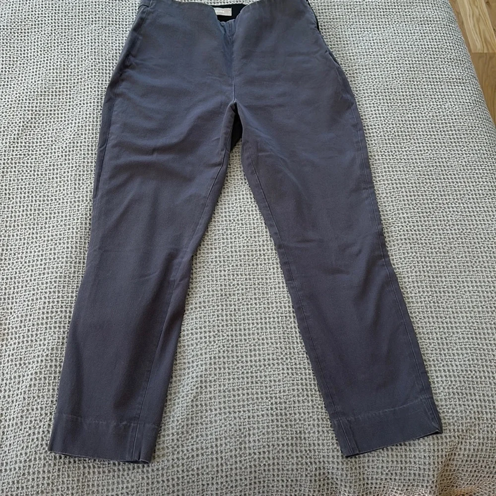 EverlaneThe Side Zip Cotton Stretch Pants Grey- 8